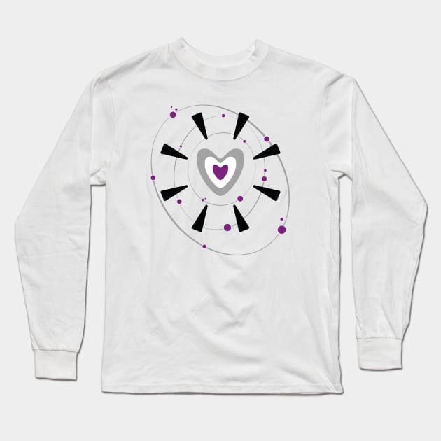 Orbit my heart - Asexual Long Sleeve T-Shirt by RoaringRam